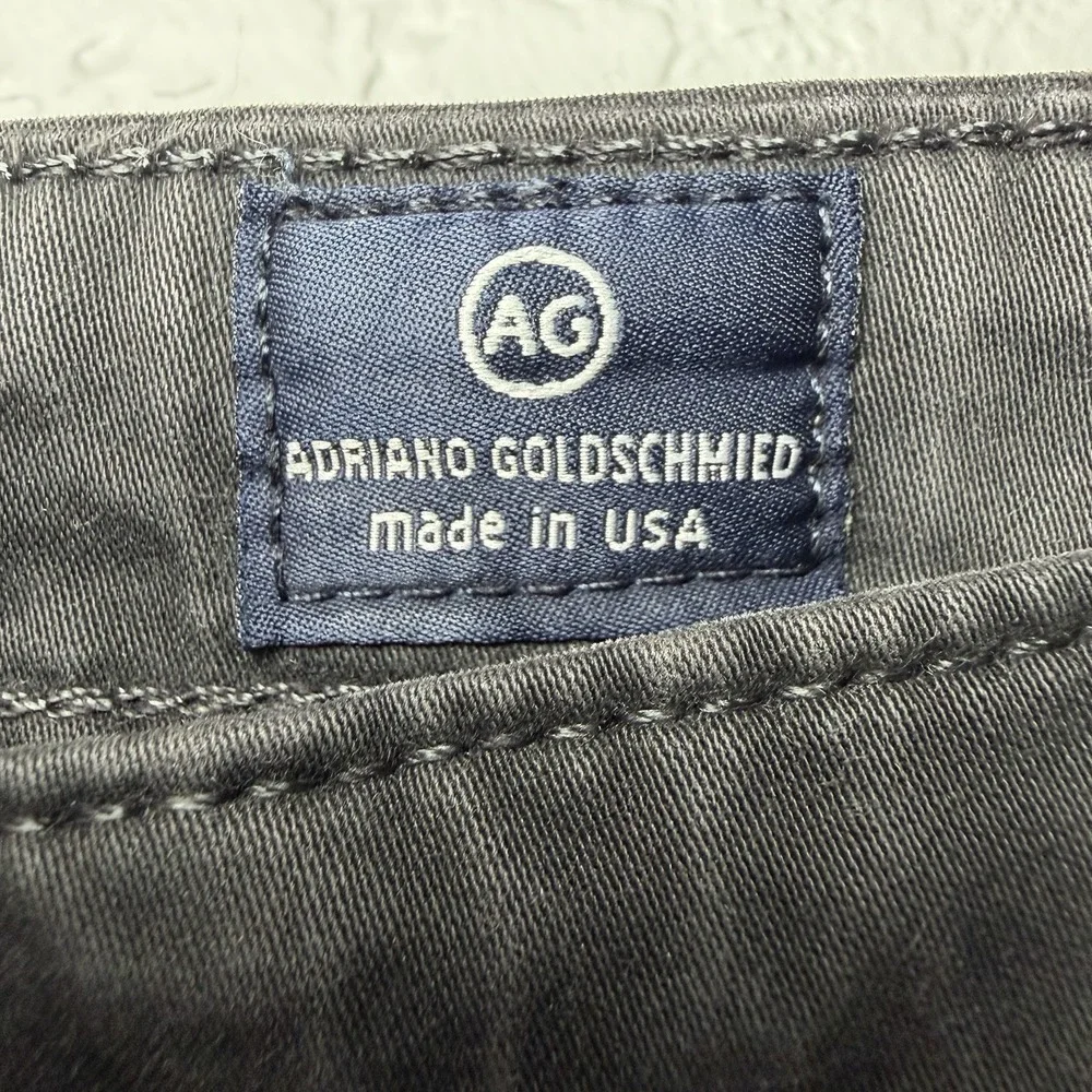 AG Adriano Goldschmied Mens Protege Jeans 36 Gray Straight Leg USA Minimalist